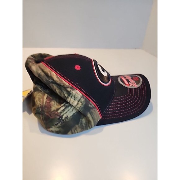 NCAA Authentic Zephyr Georgia Bulldogs Camo Snap Back Mossy Oak Hat UGA Dogs - Picture 6 of 8